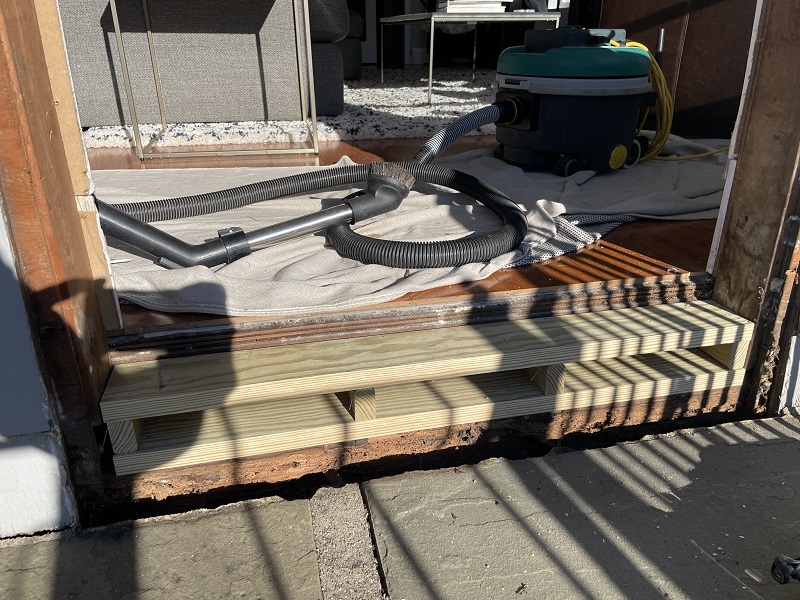 Rebuilding the door base
